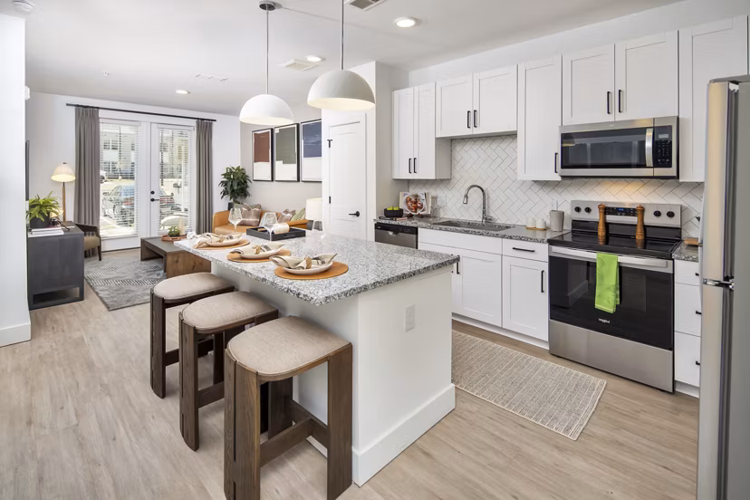 kitchen at Render Stockbridge Apartments 