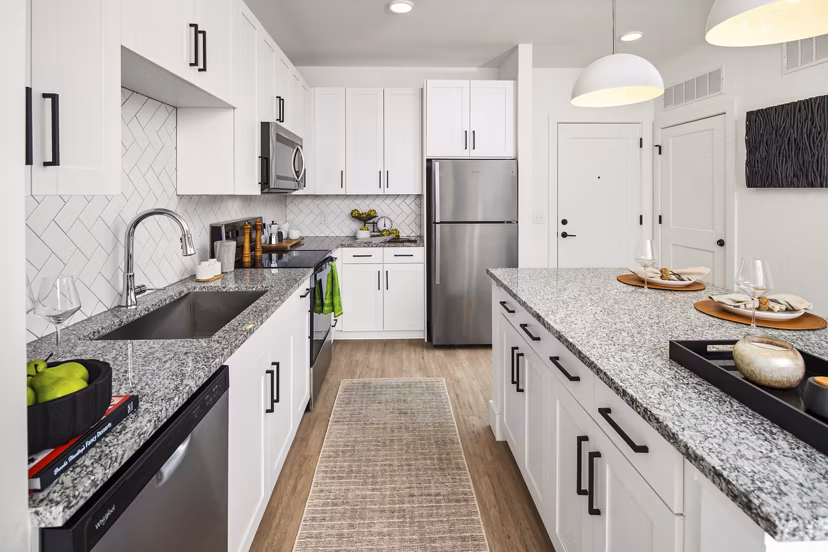 kitchen at Render Stockbridge Apartments 