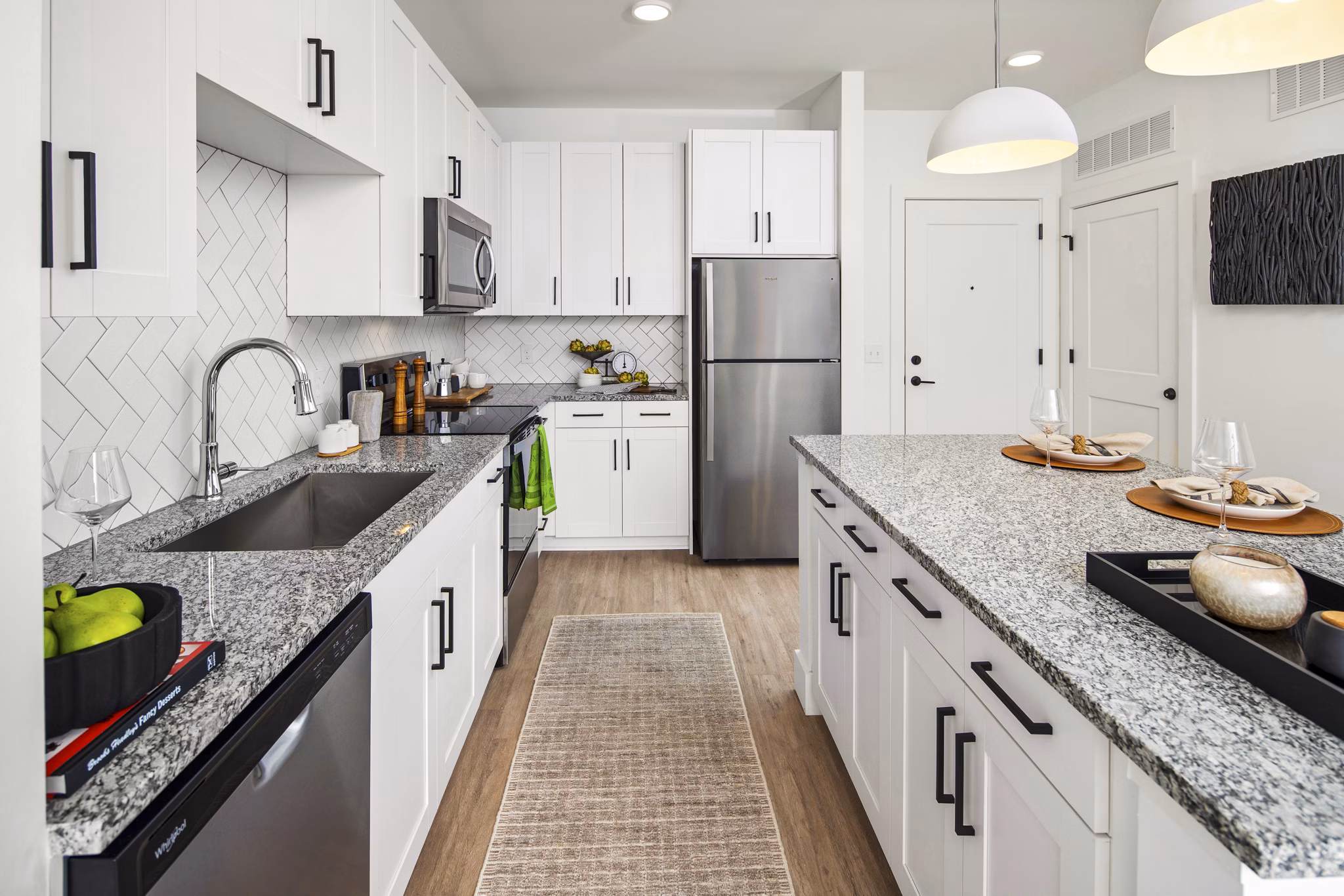 kitchen at Render Stockbridge Apartments 