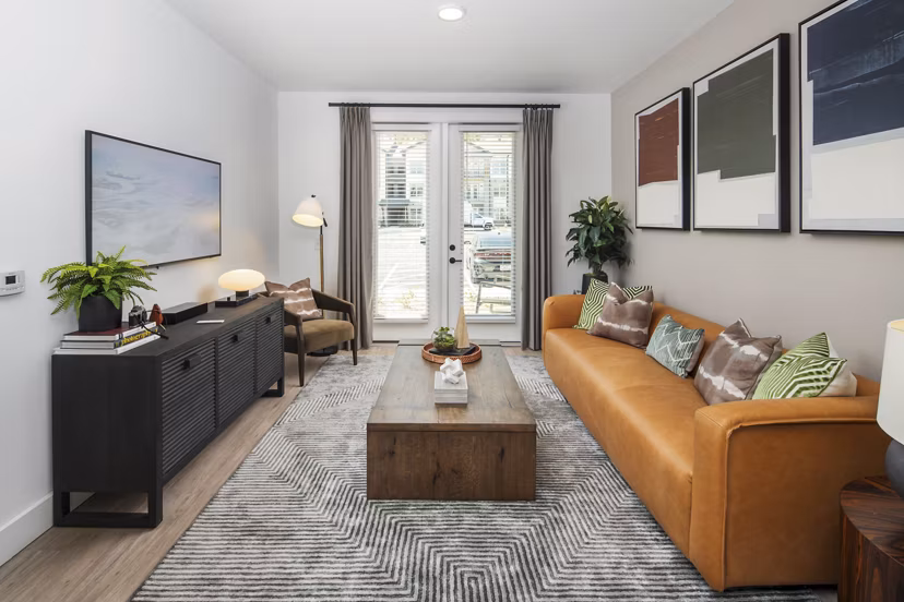 living room at Render Stockbridge Apartments 