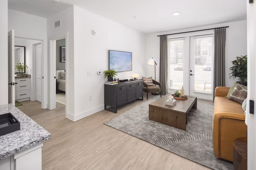 living room at Render Stockbridge Apartments 