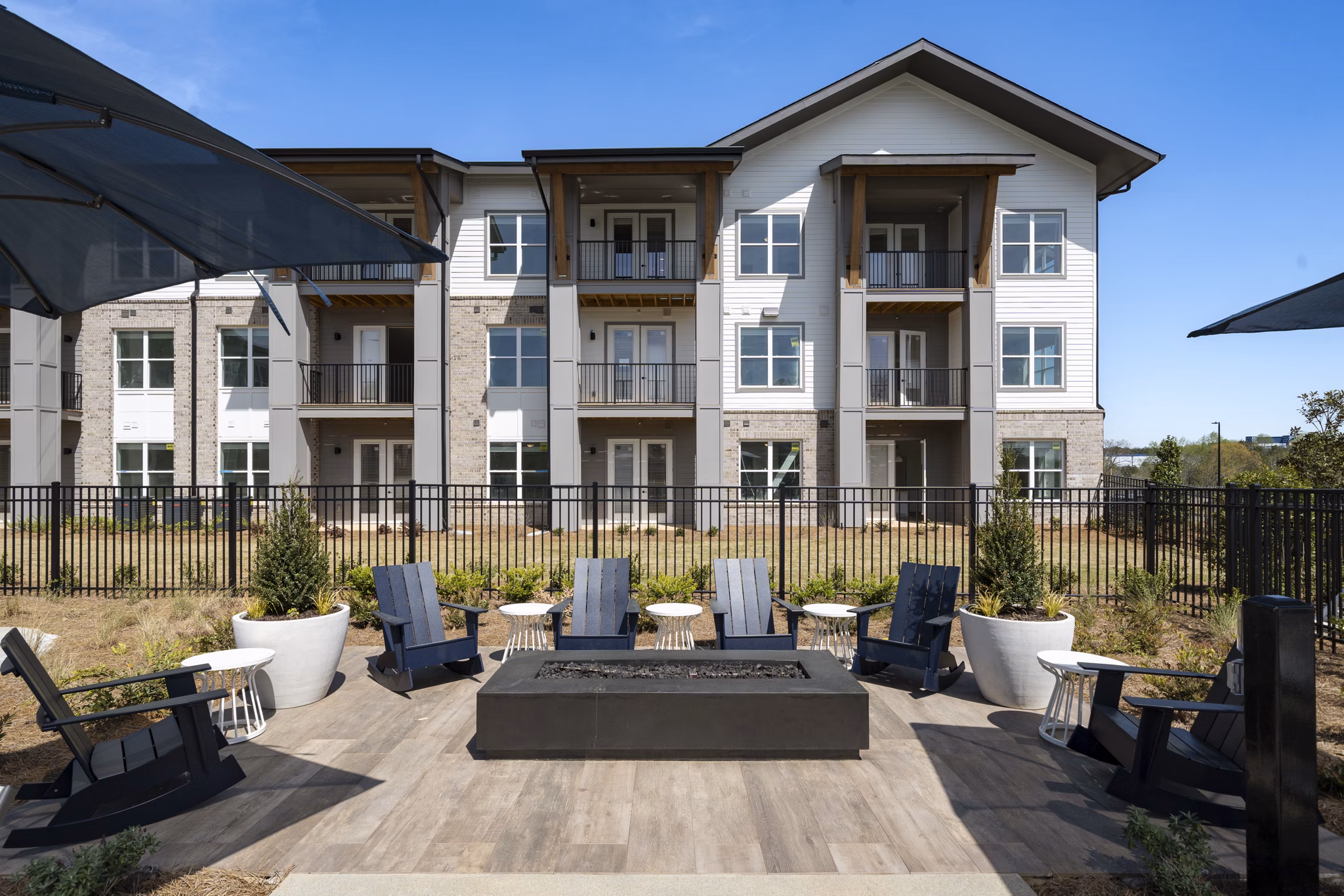 grill area at Render Stockbridge Apartments 
