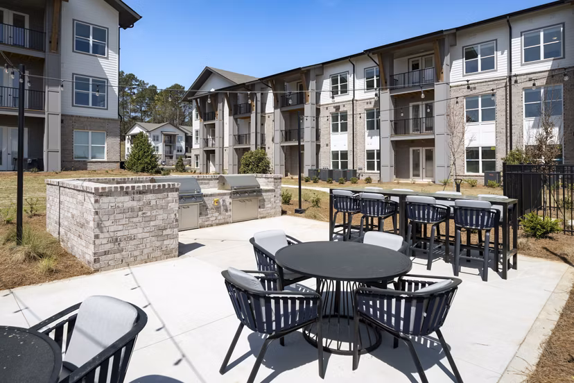 grill area at Render Stockbridge Apartments 