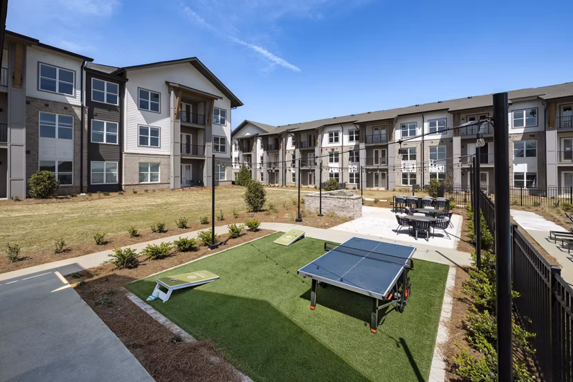recreational area at Render Stockbridge Apartments 