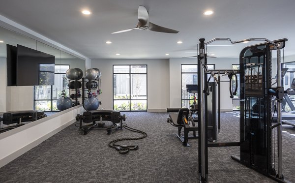 fitness center at Prose Canopy Apartments