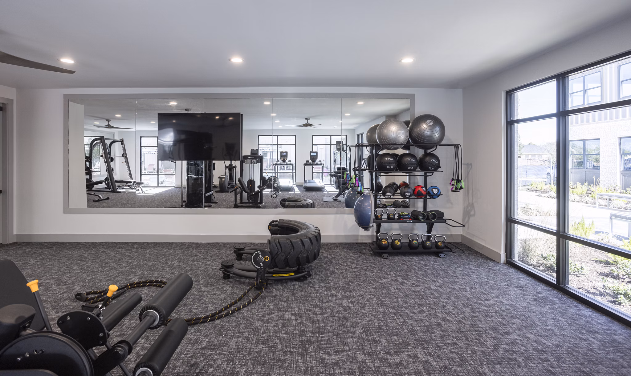 fitness center at Prose Canopy Apartments