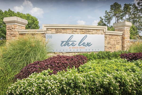 signage at The Lex at Brier Creek Apartments