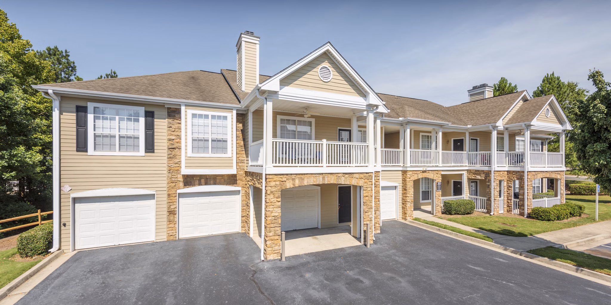 building at The Lex at Brier Creek Apartments