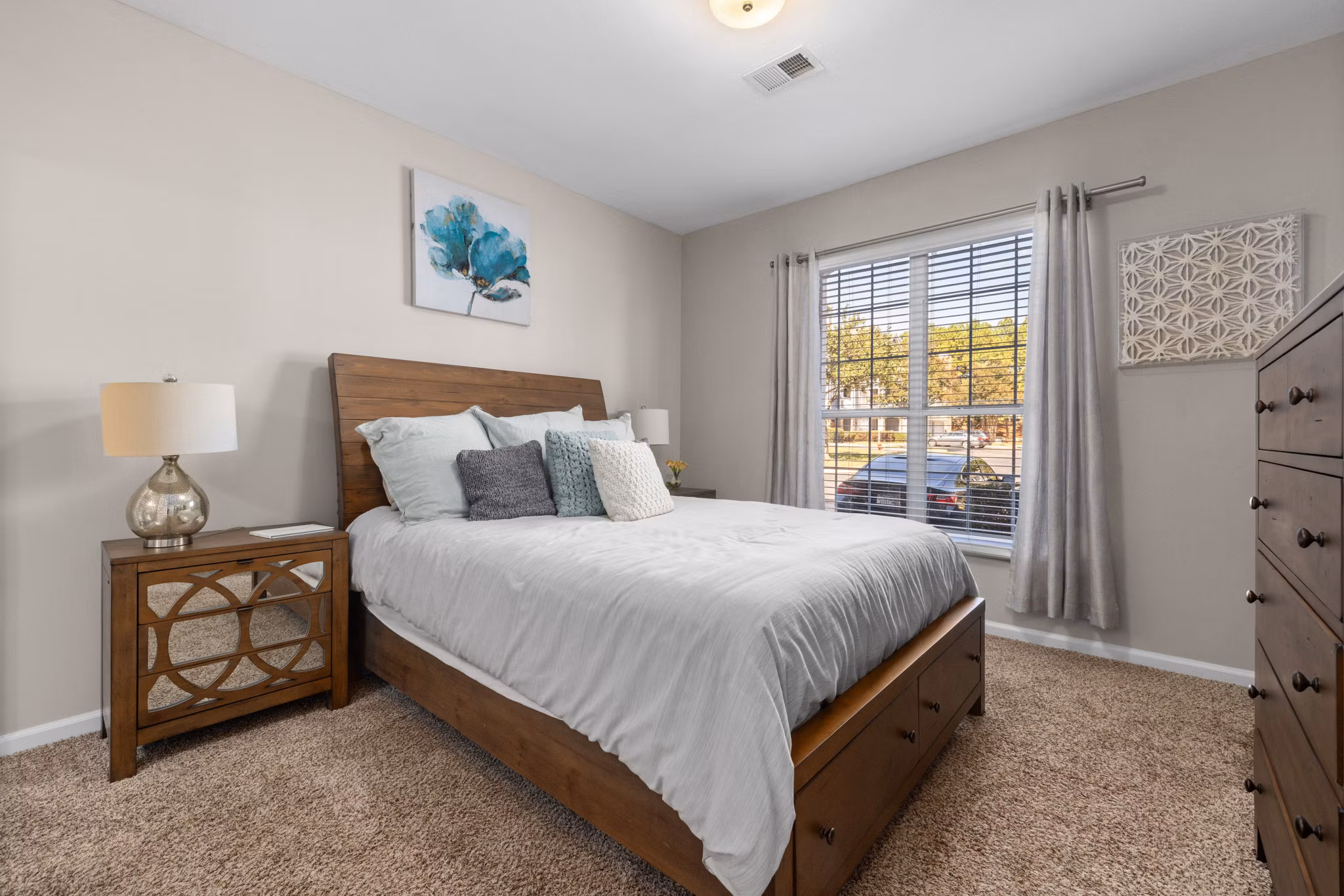 bedroom at The Lex at Brier Creek Apartments 