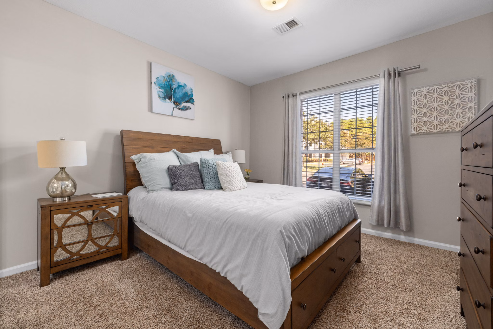 bedroom at The Lex at Brier Creek Apartments 