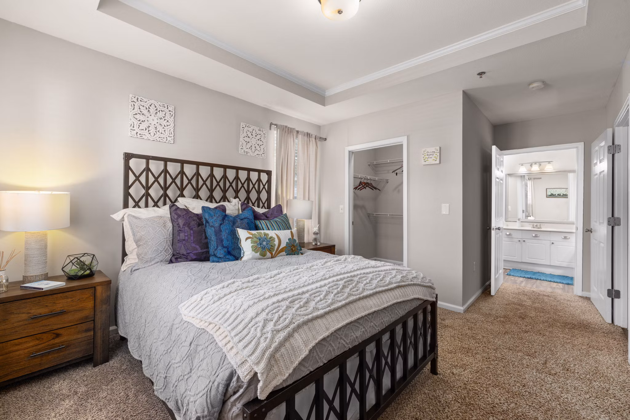 bedroom at The Lex at Brier Creek Apartments 