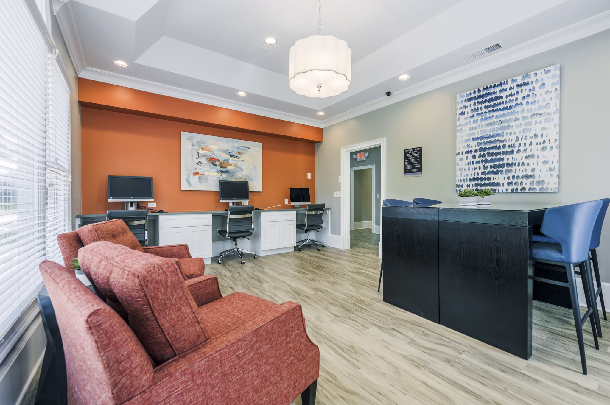home office at The Lex at Brier Creek Apartments