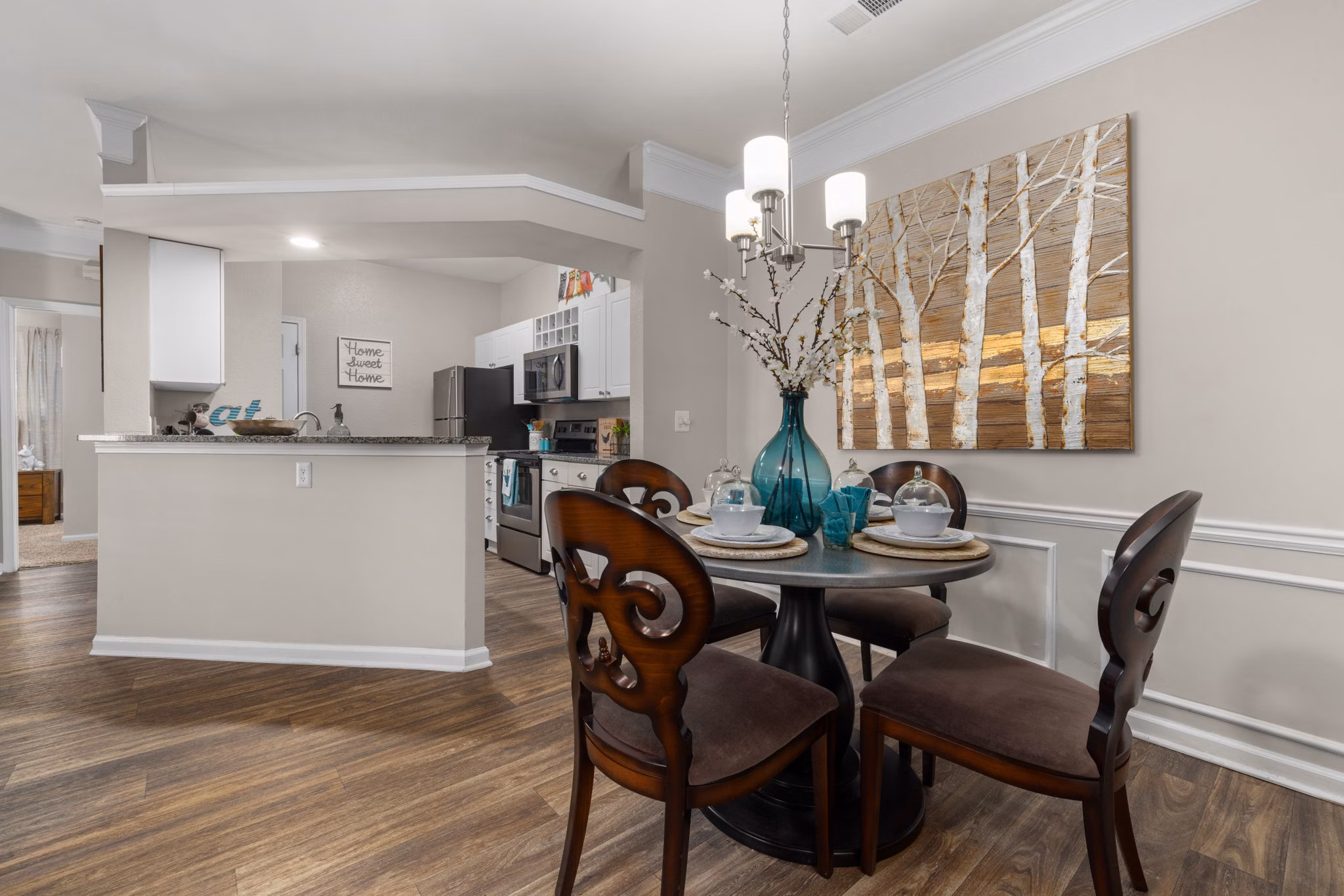 living room at The Lex at Brier Creek Apartments 