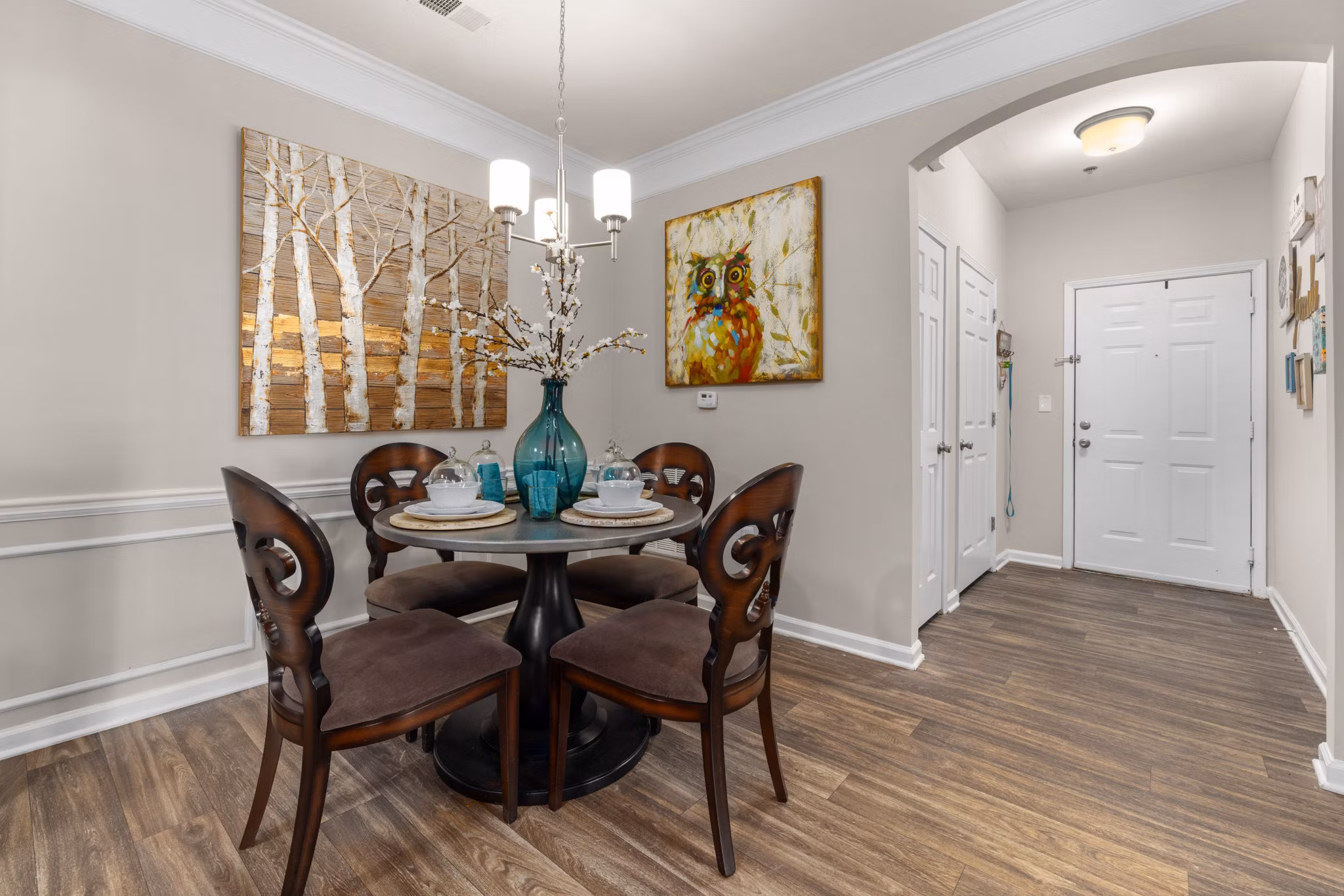 living room at The Lex at Brier Creek Apartments 