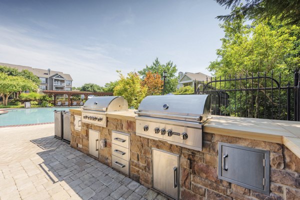 grill area at The Lex at Brier Creek Apartments