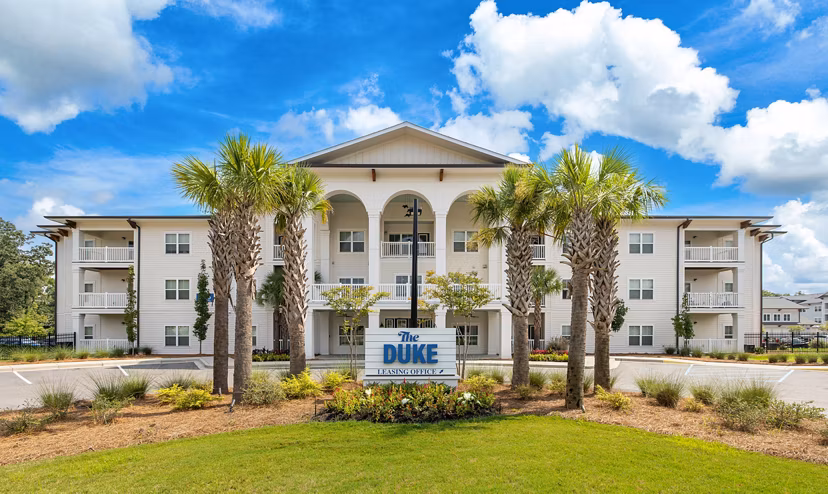 building/exterior at The Duke of Charleston Apartments