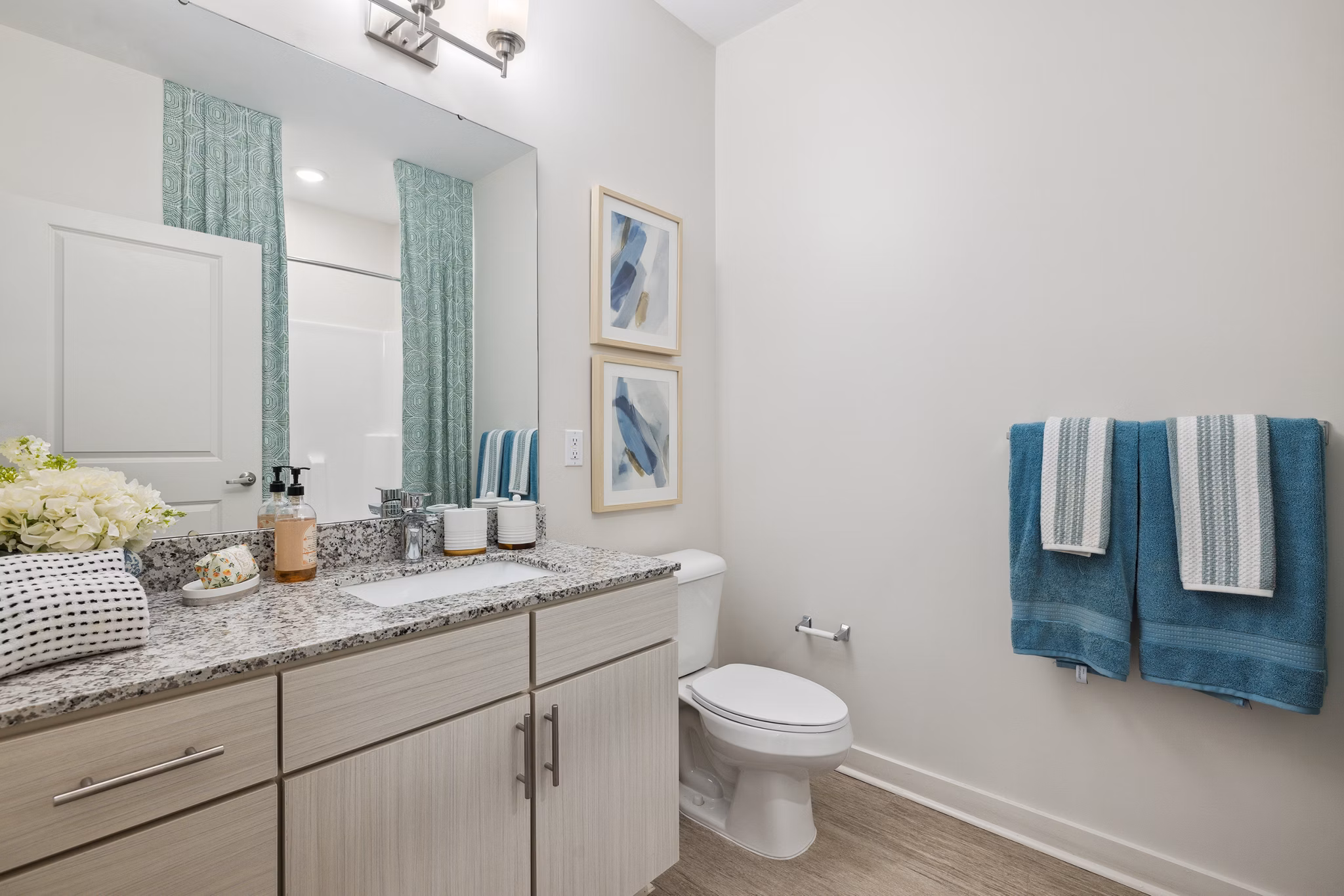 bathroom at The Duke of Charleston Apartments