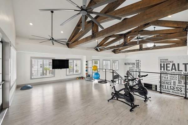yoga/spin studio at The Duke of Charleston Apartments