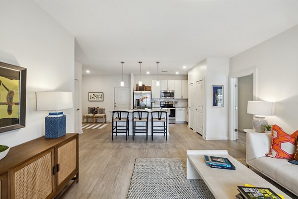 living room at The Duke of Charleston Apartments