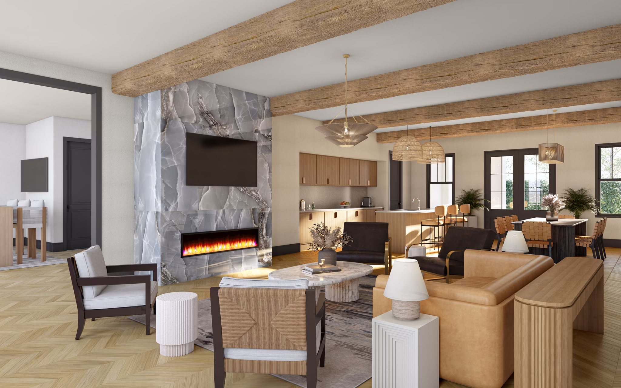 rendering at Arbor View Townhomes Apartments