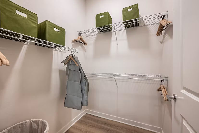 closet at The Allen Apartments