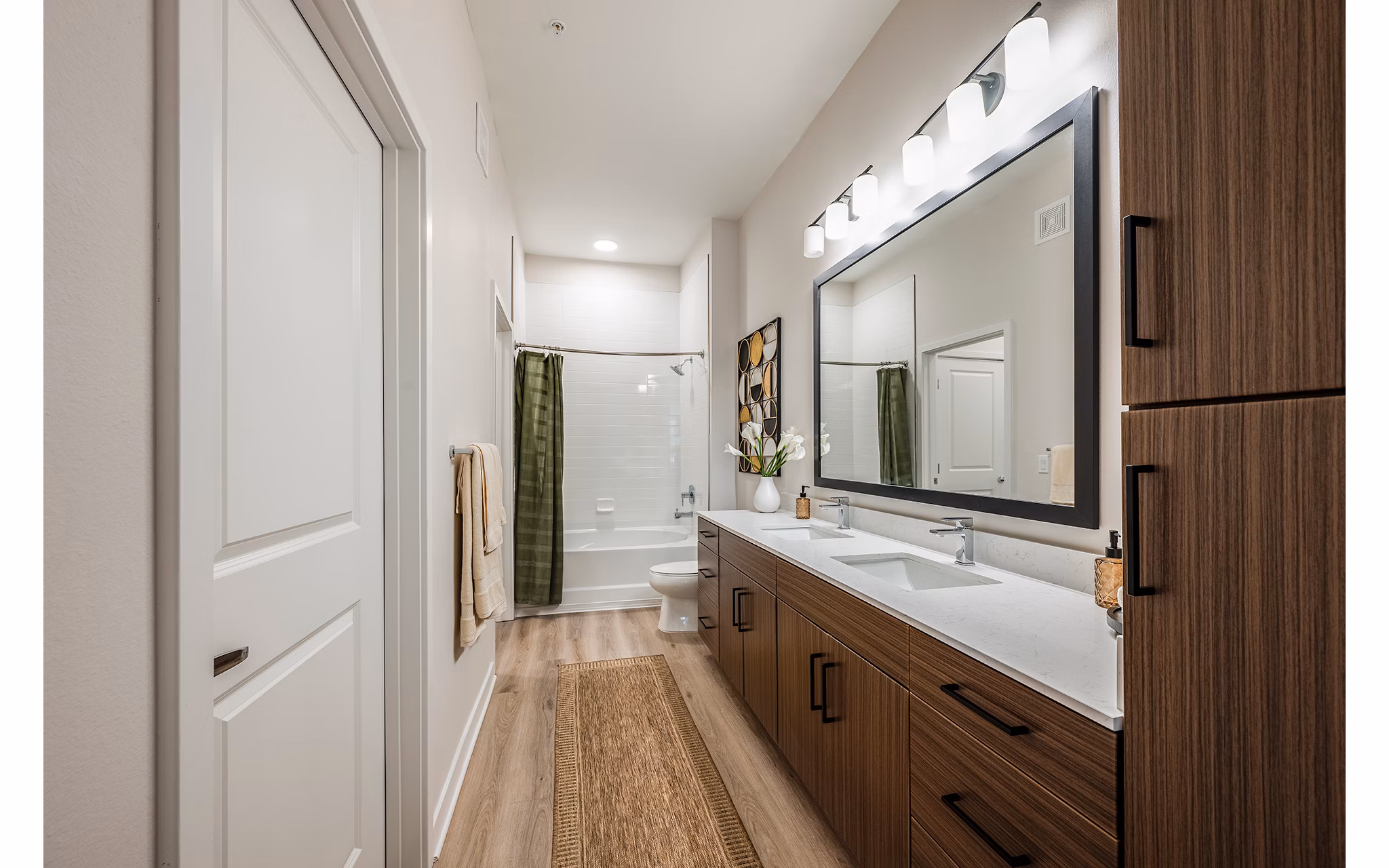bathroom at The Allen Apartments