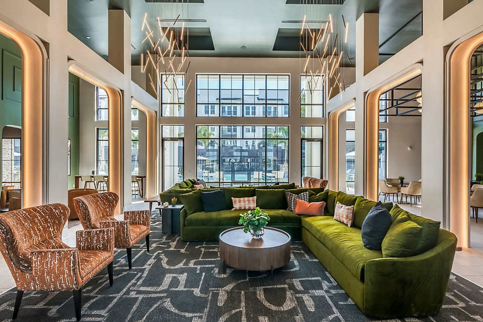 clubhouse at The Allen Apartments