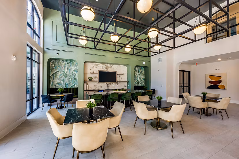 clubhouse at The Allen Apartments