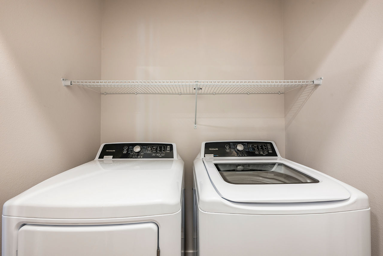 Laundry room at The Allen
