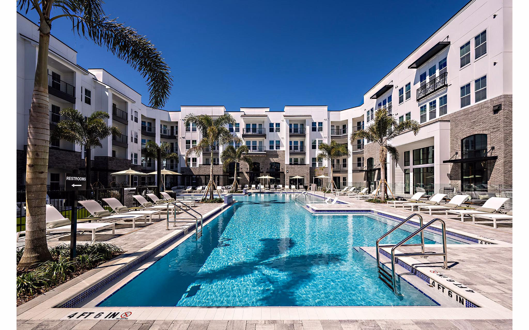 pool at The Allen Apartments