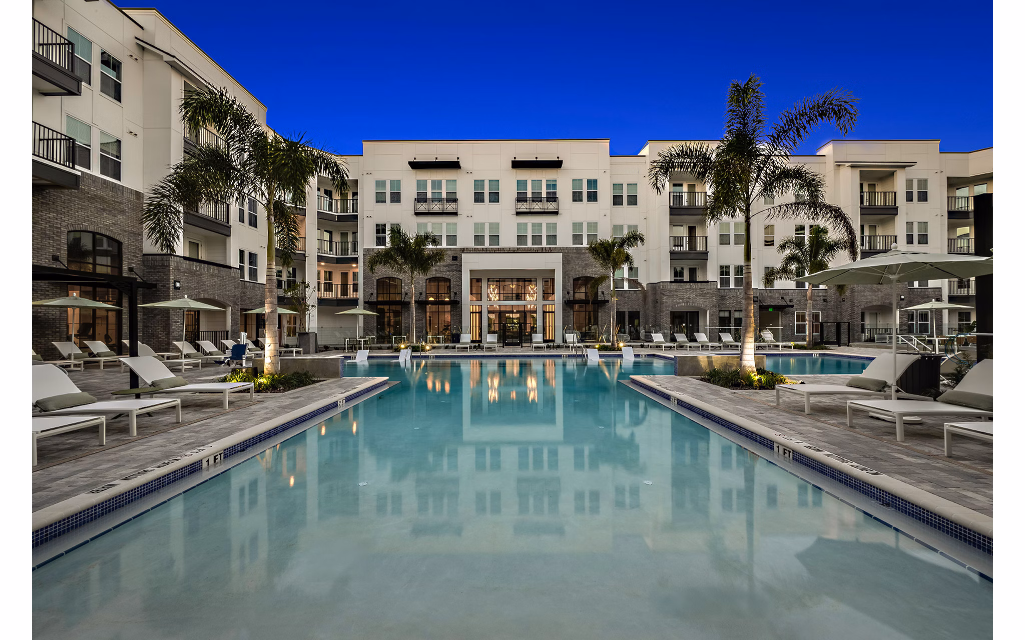 pool at The Allen Apartments