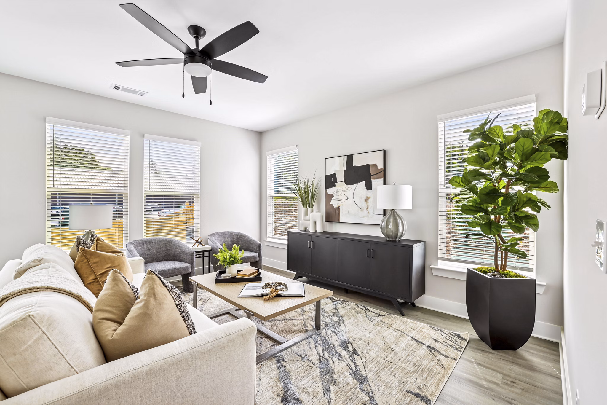 living room at Fairlie Apartment Homes