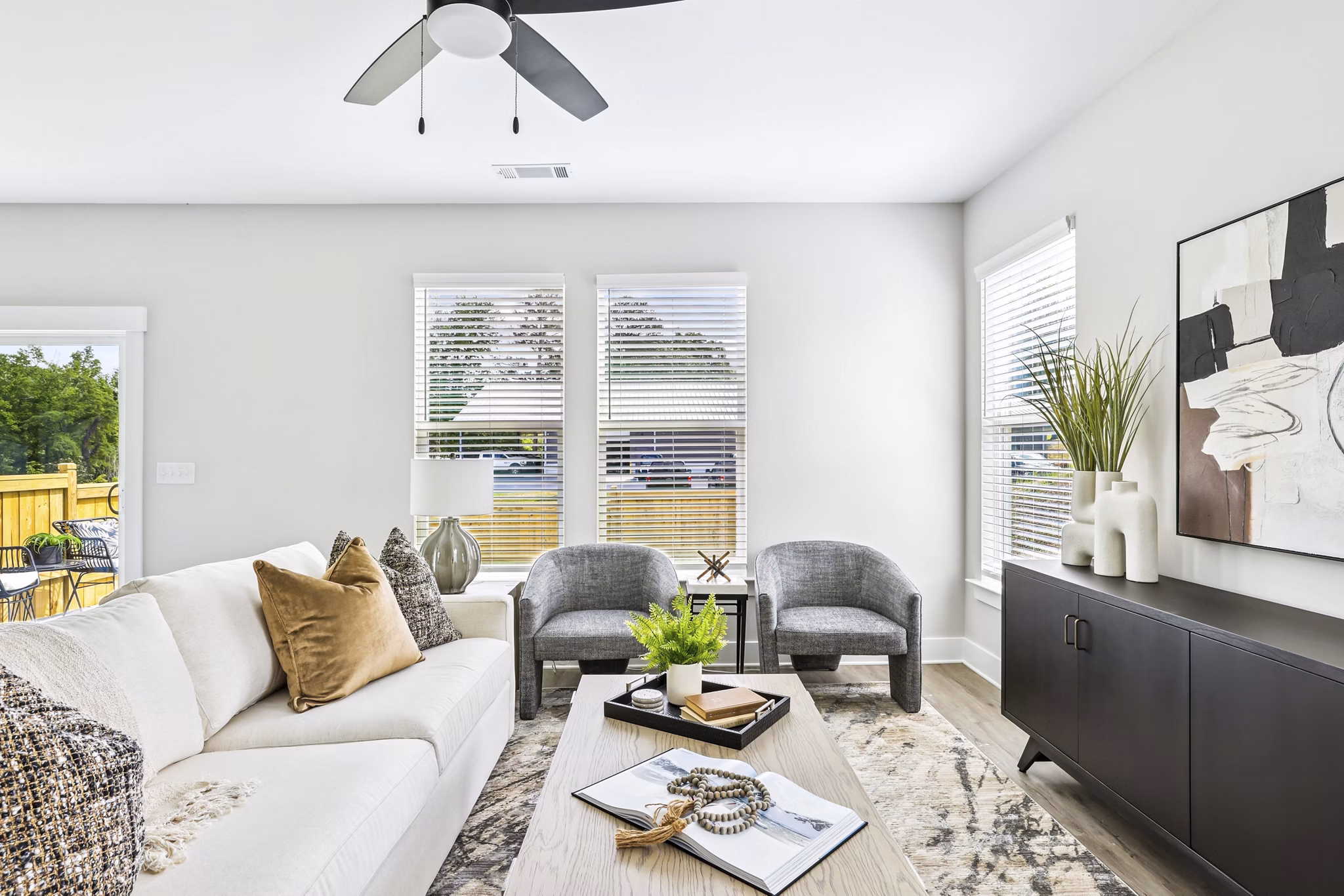living room at Fairlie Apartment Homes