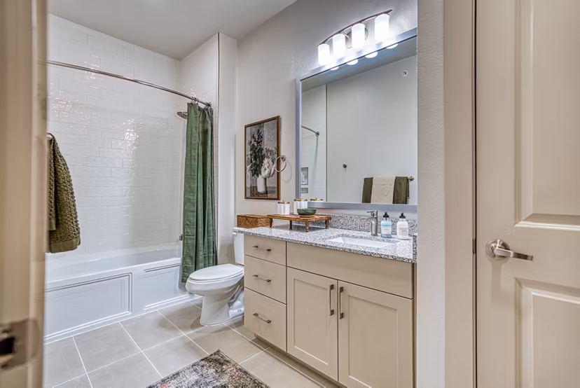 BATHROOM at Alexan at the Galleria Apartments