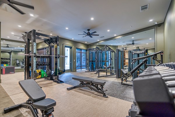 fitness center at Alexan at the Galleria Apartments
