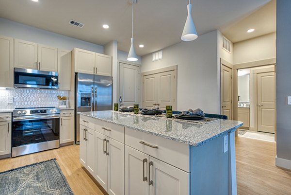 kitchen at Alexan at the Galleria Apartments