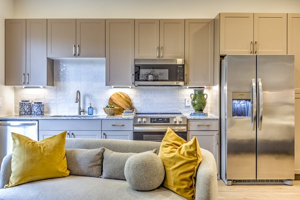 kitchen at Alexan at the Galleria Apartments