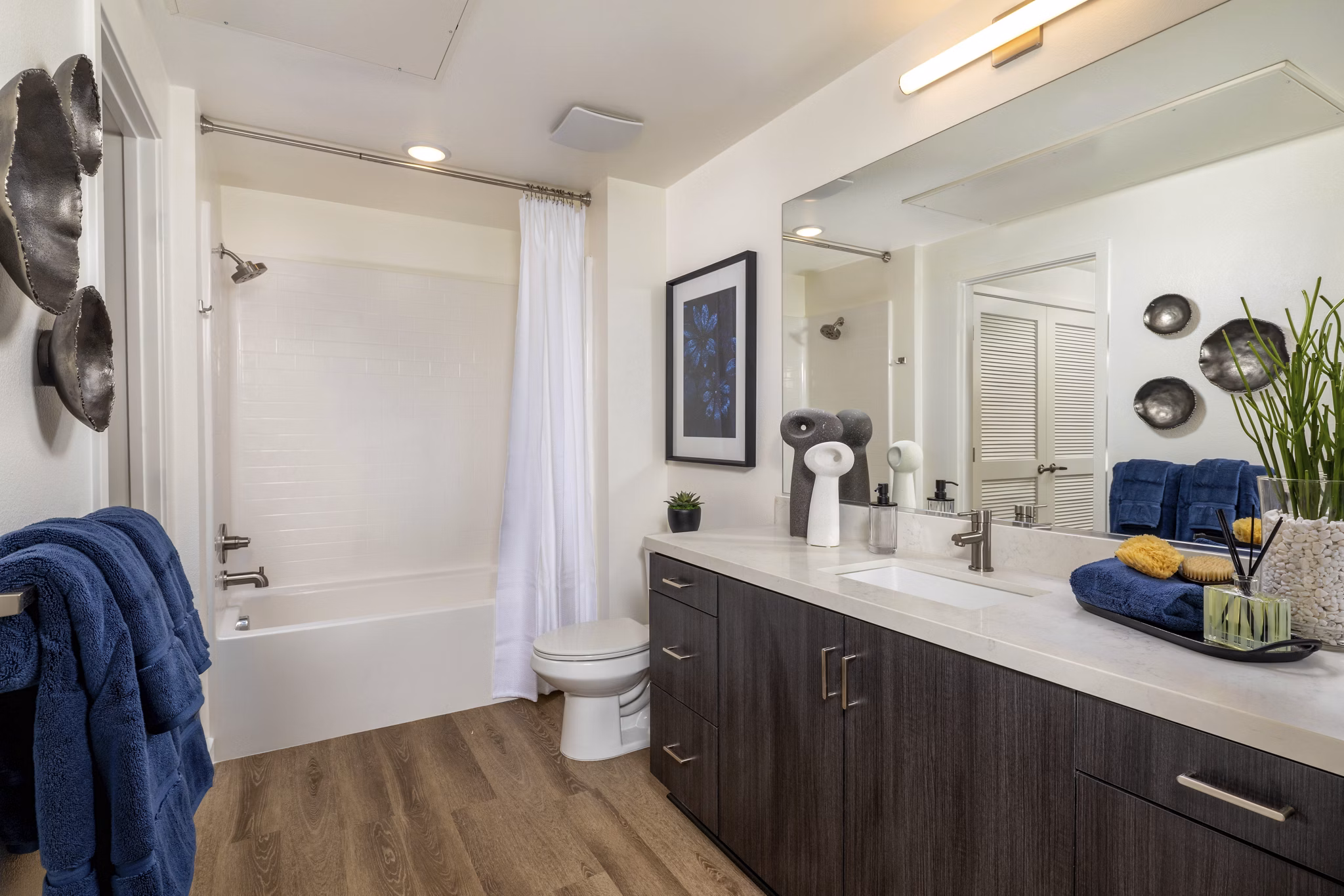 bathroom at The Croft Apartments 