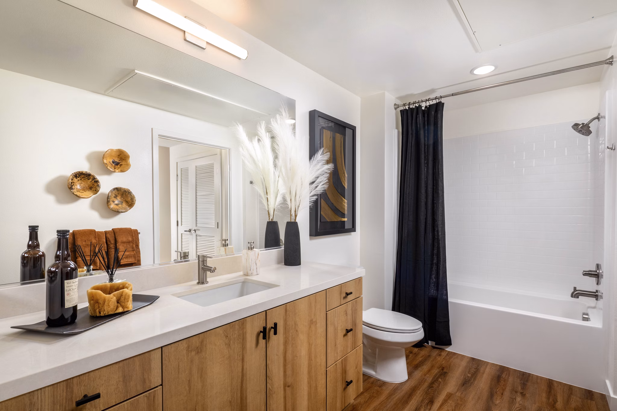 bathroom at The Croft Apartments 