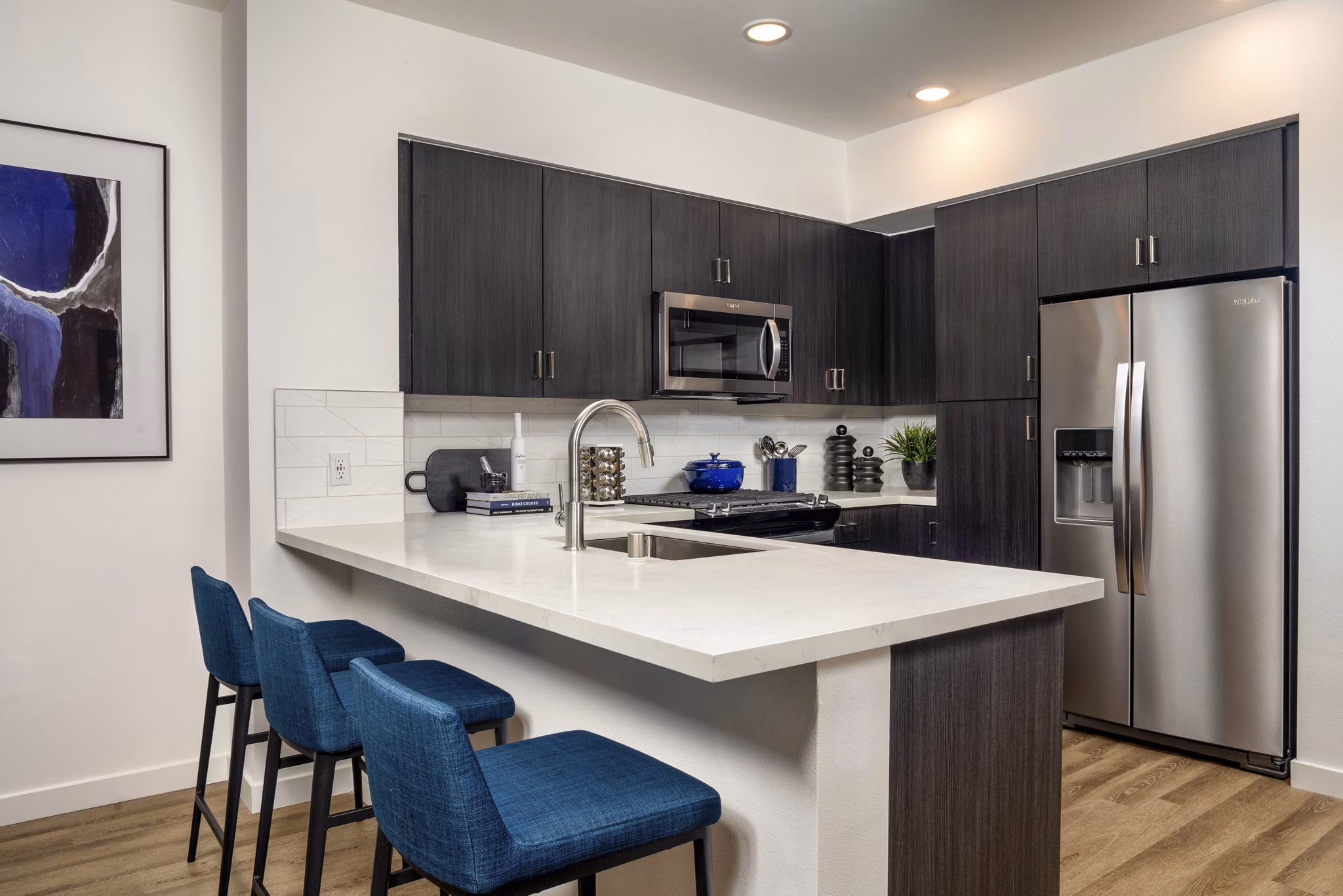 kitchen at The Croft Apartments 