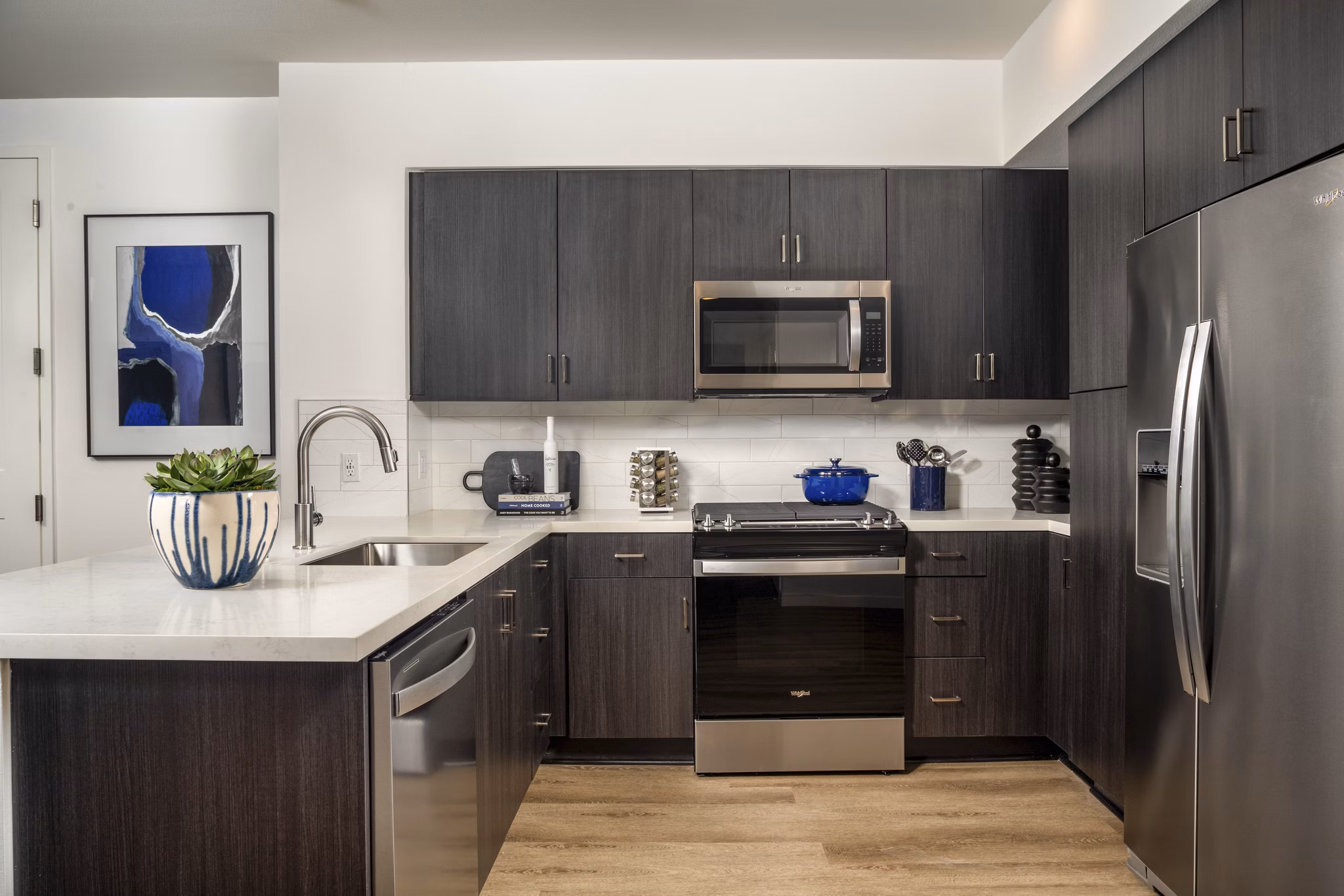kitchen at The Croft Apartments 