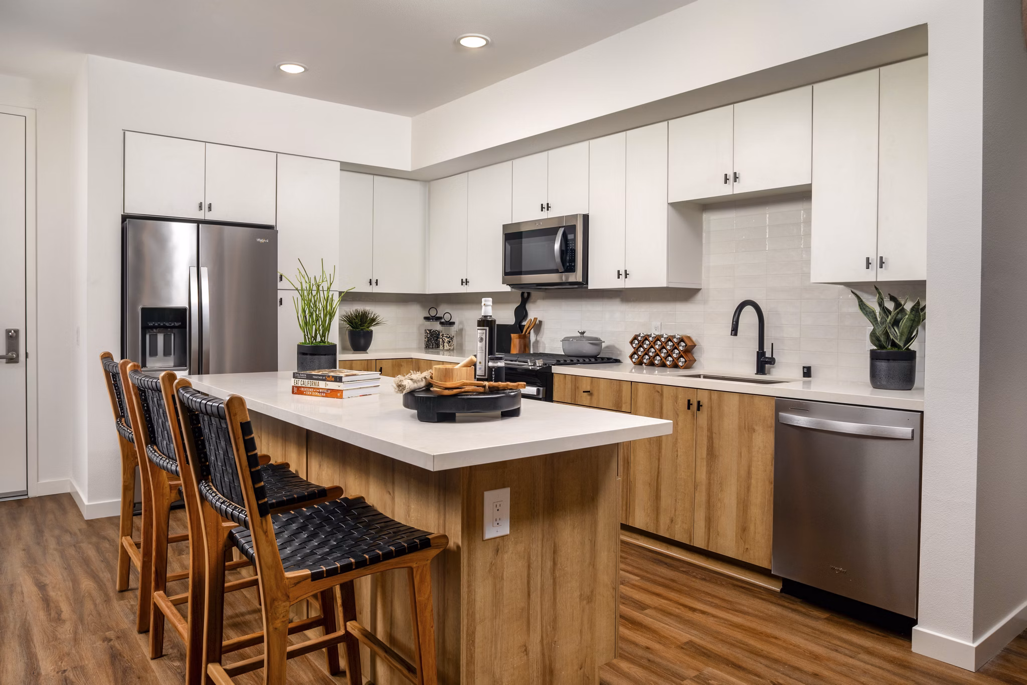 kitchen at The Croft Apartments 