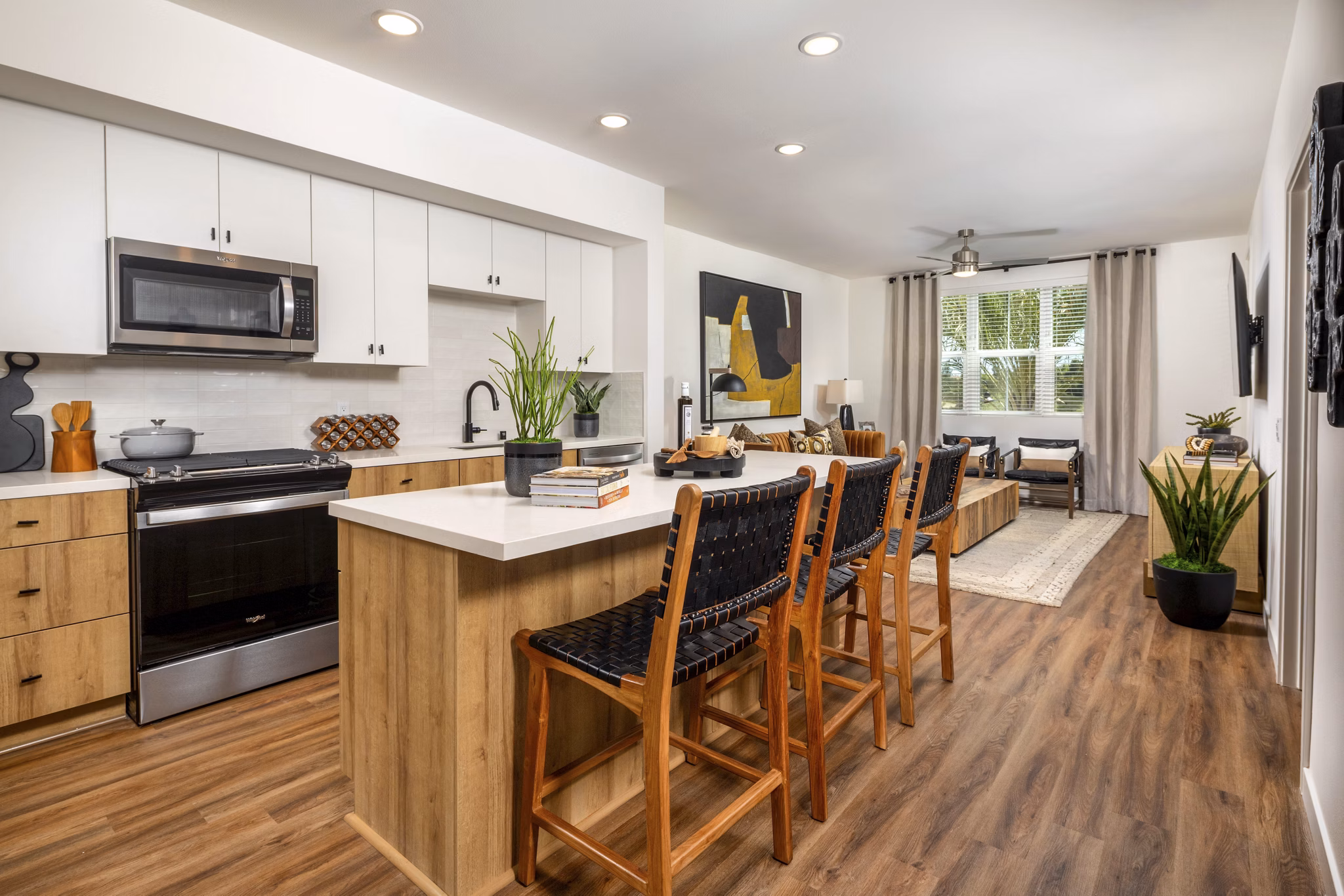 kitchen at The Croft Apartments 