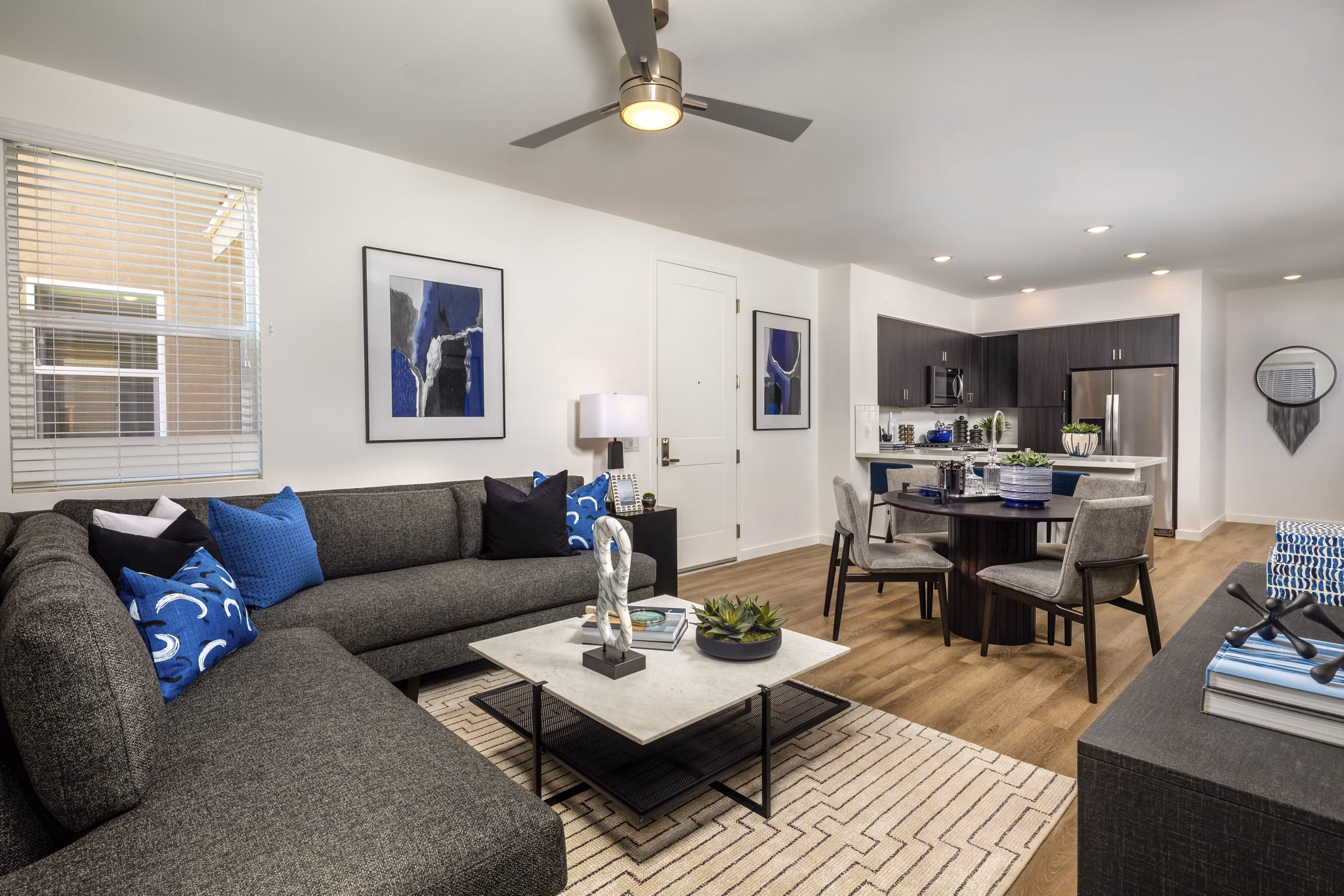living room at The Croft Apartments 