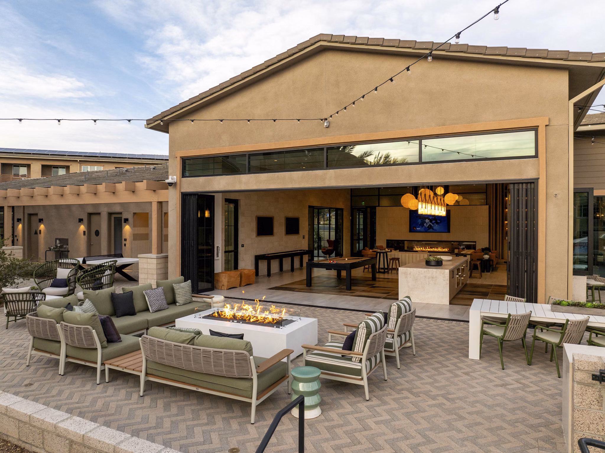 grill area at The Croft Apartments 