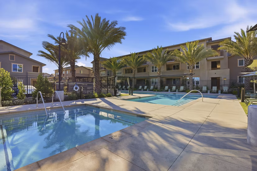pool at The Croft Apartments