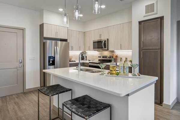 kitchen at The Charles Denver West Apartments