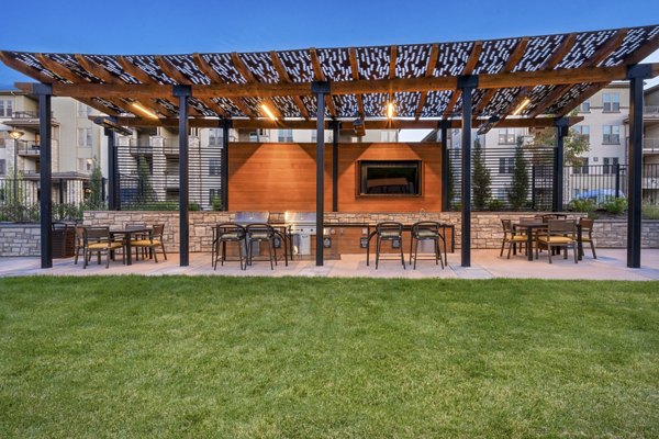 grill area at The Charles Denver West Apartments