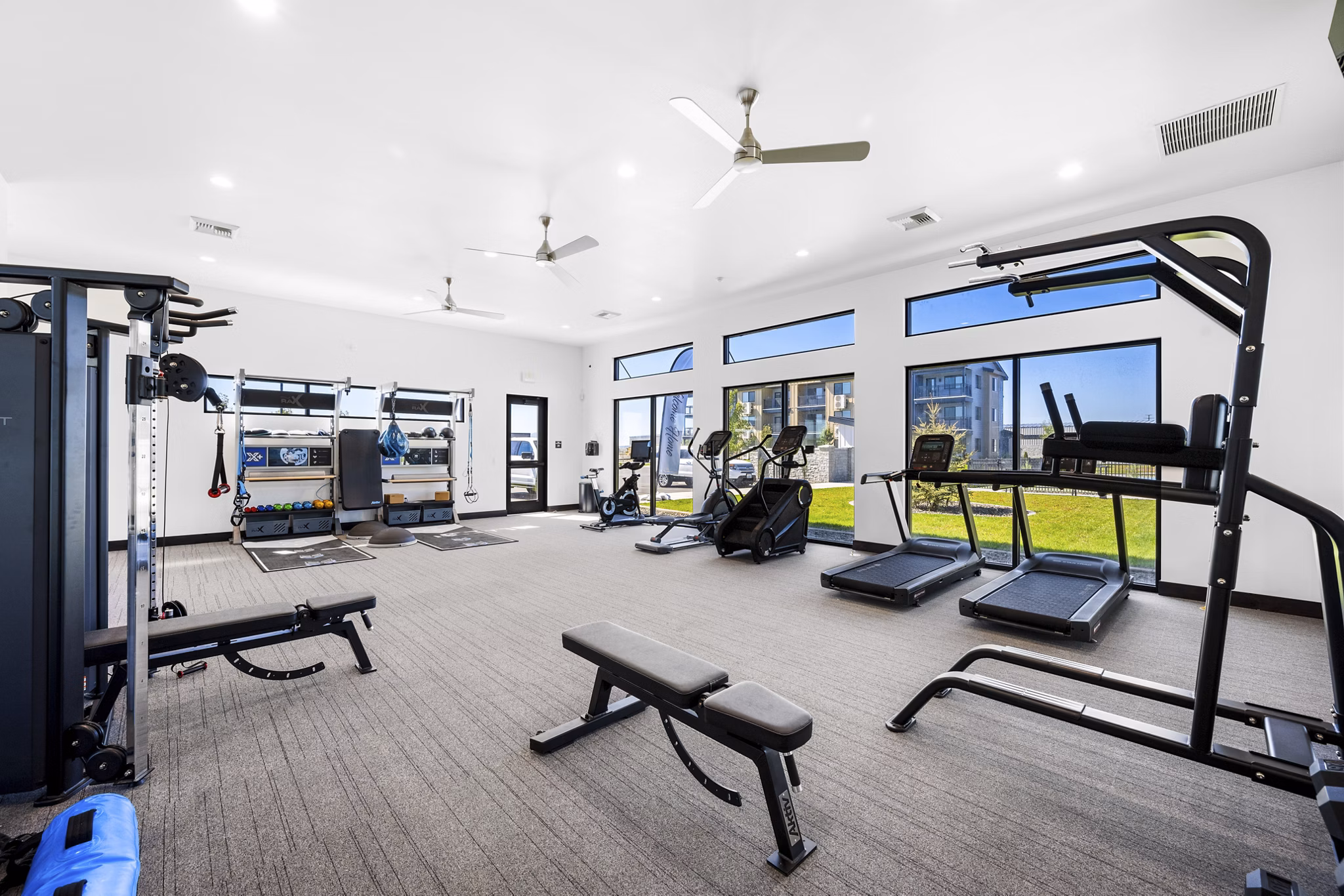 fitness center at Sky Meadow Villas Apartments