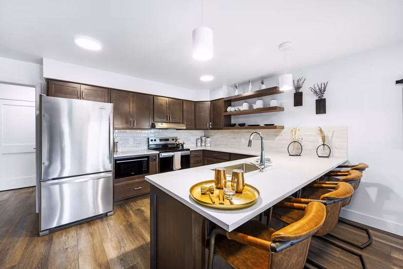kitchen at Sky Meadow Villas Apartments